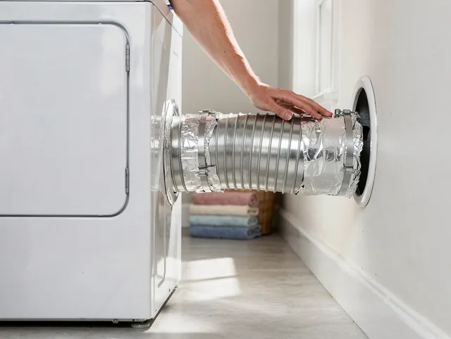 Professional dryer vent hose installation by Kendall Dryer Vent Cleaning in Kendall