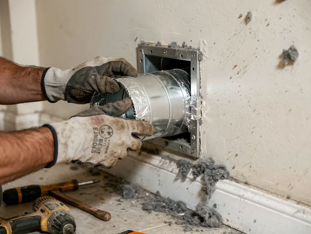 Professional dryer vent repair and installation by Kendall Dryer Vent Cleaning in Kendall